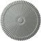 Ekena Millwork Shakuras Ceiling Medallion (Fits Canopies up to 5"), 24"OD x 3"P, Primed White CM24SH - alternate 1